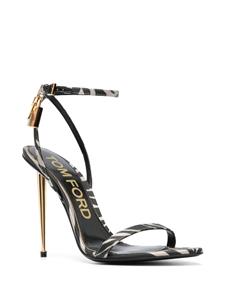 TOM FORD Sandalen met zebraprint - Zwart