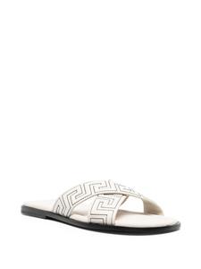 Versace Sandalen met gekruiste bandjes - Beige