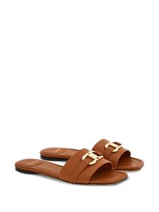 Ferragamo Handschoenen met Gancini-gesp - Bruin
