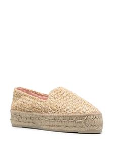 Manebi Geweven raffia espadrilles - Beige
