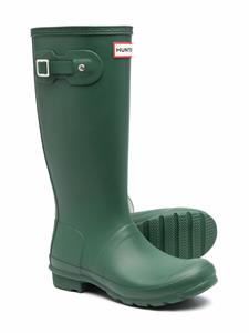 Hunter Kids Regenlaarzen met logopatch - Groen
