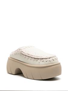 Mou Leren slippers - Wit
