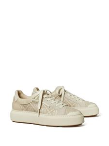 Tory Burch Ladybug sneakers met monogram - Beige