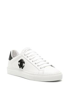 Roberto Cavalli Mirror Snake leren sneakers - Wit