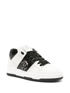 Roberto Cavalli Mirror Snake leren sneakers - Wit