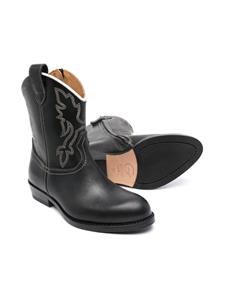 Texan leren laarzen - Zwart
