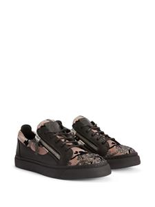 Giuseppe Zanotti Gail sneakers met vlakken - Zwart