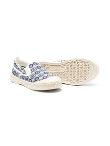 Gucci Kids Sneakers met logo jacquard - Beige