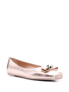 Ferragamo Pina ballerina's met strikdetail - Roze