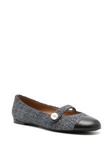 Roberto Festa Divy bouclé ballerina shoes - Blauw