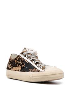 Golden Goose Sneakers met luipaardprint - Bruin