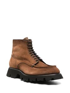 Santoni Alfie suede chunky-sole boots - Bruin