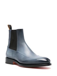 Santoni Eron leren laarzen - Blauw
