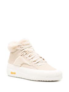 BRAND BLACK Sneakers van imitatie scheerwol - Beige