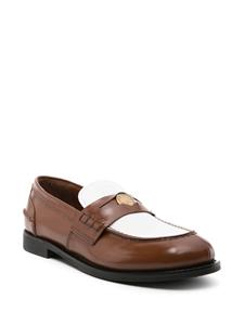 Miu Miu Leren penny loafers - Bruin