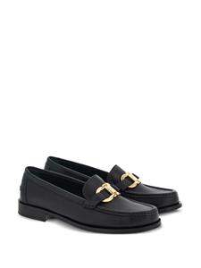 Ferragamo Gancini leren loafers - Zwart