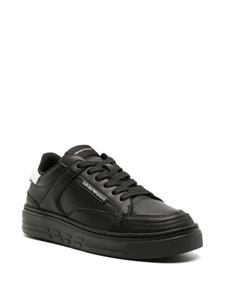 Emporio Armani Leren sneakers - Zwart