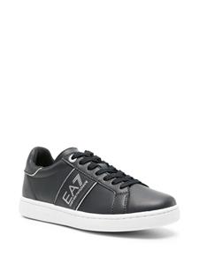 Ea7 Emporio Armani Classic leren sneakers - Blauw