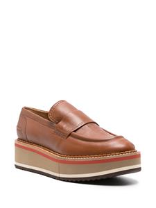 Clergerie Bahati loafers met sleehak - Bruin