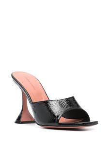 Amina Muaddi Lupita 95mm leather mules - Zwart