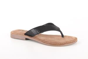 Lazamani 75.481 black dames slippers