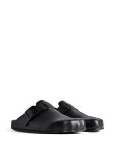 Balenciaga Sunday leather slippers - Zwart