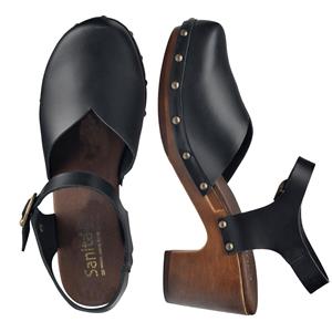 Sanita Non Wood Solaima Sandal Black