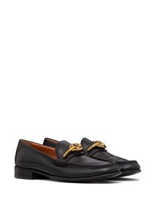 Valentino VLogo leren loafers - Zwart