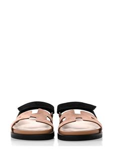 Hermès pre-owned Chypre suede sandals - Beige