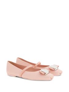 Ferragamo New Vara flat ballerina shoes - Roze