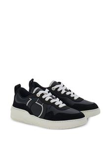 Ferragamo Gancini lace-up sneakers - Zwart