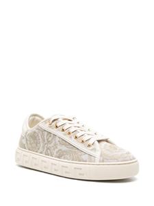 Versace Barocco Greca jacquard sneakers - Beige