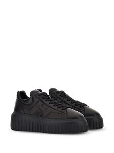 Hogan H-Stripes sneakers met plateauzool - Zwart