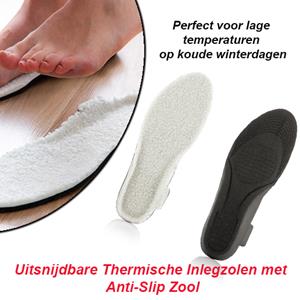 Dealrunner Uitsnijdbare Thermische Inlegzolen met Anti-Slip Zool