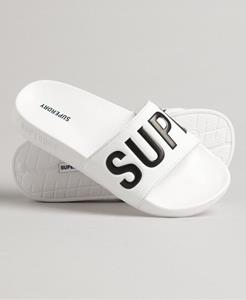 Superdry Female Core Badslippers Wit Grootte: S