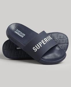 Superdry Vrouwen Code Logo Badslippers Blauw Grootte: S