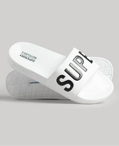 Superdry Male Code Core Badslippers Wit Grootte: S