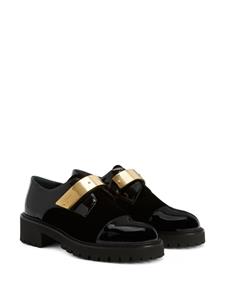 Giuseppe Zanotti Abigail loafers met metallic detail - Zwart