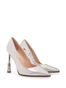 Bally Leren pumps - Zilver