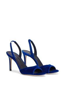 Giuseppe Zanotti Lilibeth fluwelen slingback sandalen - Blauw