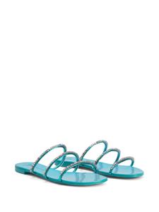 Giuseppe Zanotti Verfraaide sandalen - Blauw