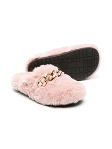 Nº21 Kids Slippers van imitatiebont - Roze