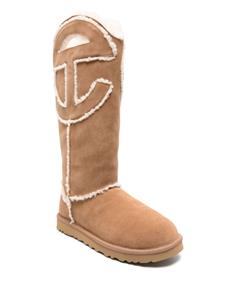 UGG x Telfar enkellaarzen met logopatch - Beige