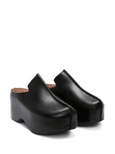 JW Anderson Muiltjes met plateauzool - Zwart