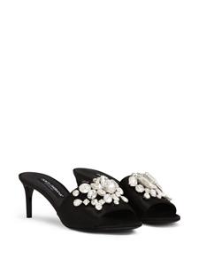 Dolce & Gabbana 60mm crystal-embellished mules - Zwart