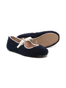 Eli1957 contrasting-trim fleece mary janes - Blauw