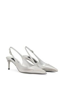 Dolce & Gabbana 60mm calfskin slingback pumps - Zilver