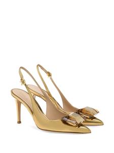 Gianvito Rossi Jaipur 90 mm slingback pumps - Goud