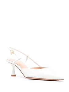 Gianvito Rossi Slingback pumps met puntige neus - Wit