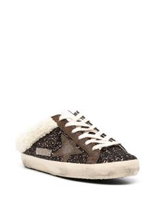 Golden Goose Super-Star sneakers met glitter - Bruin